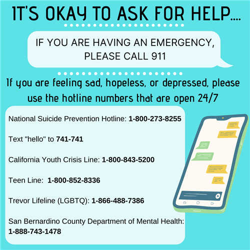 It's okay to ask for help 